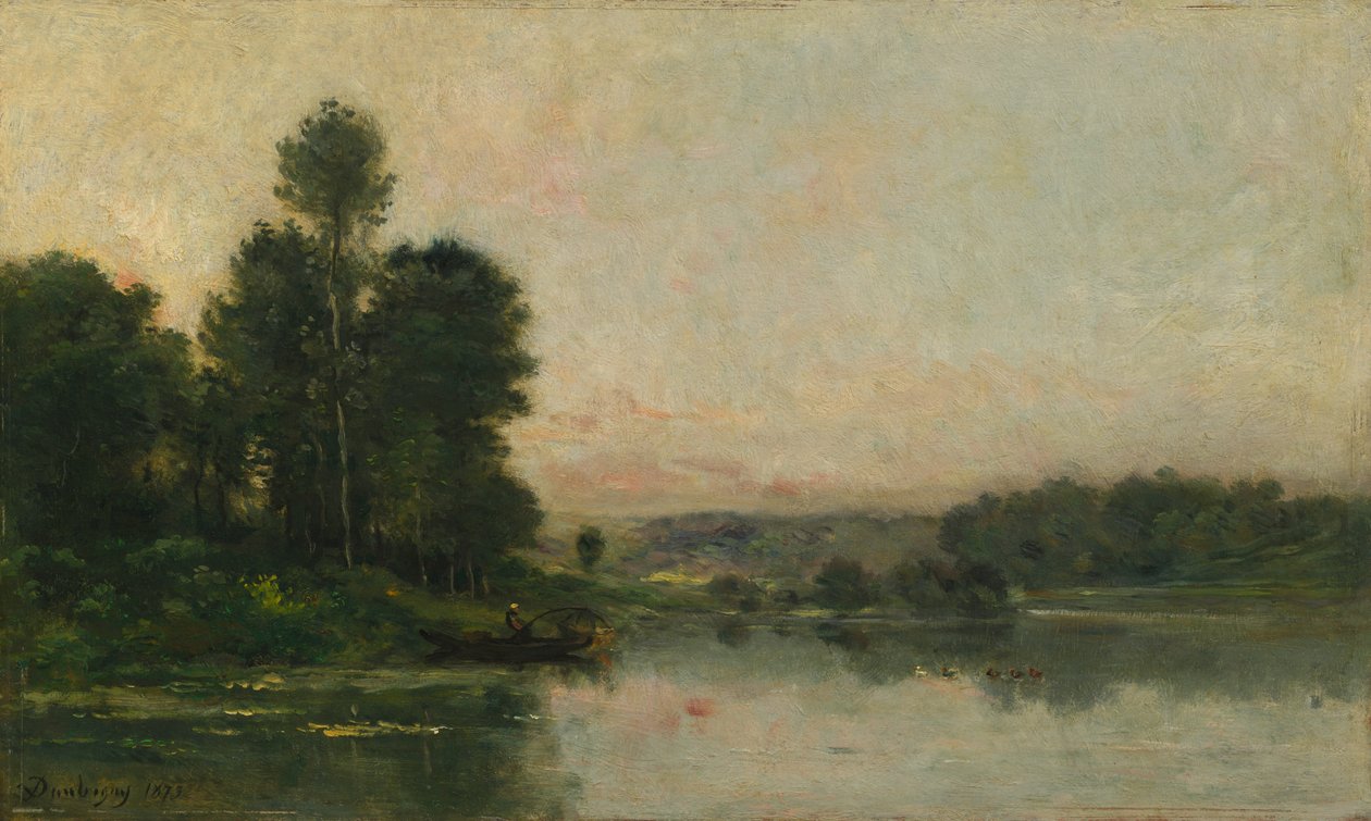 Wzgórza Méry-sur-Oise, naprzeciwko Auvers, 1873. autorstwa Charles Francois Daubigny