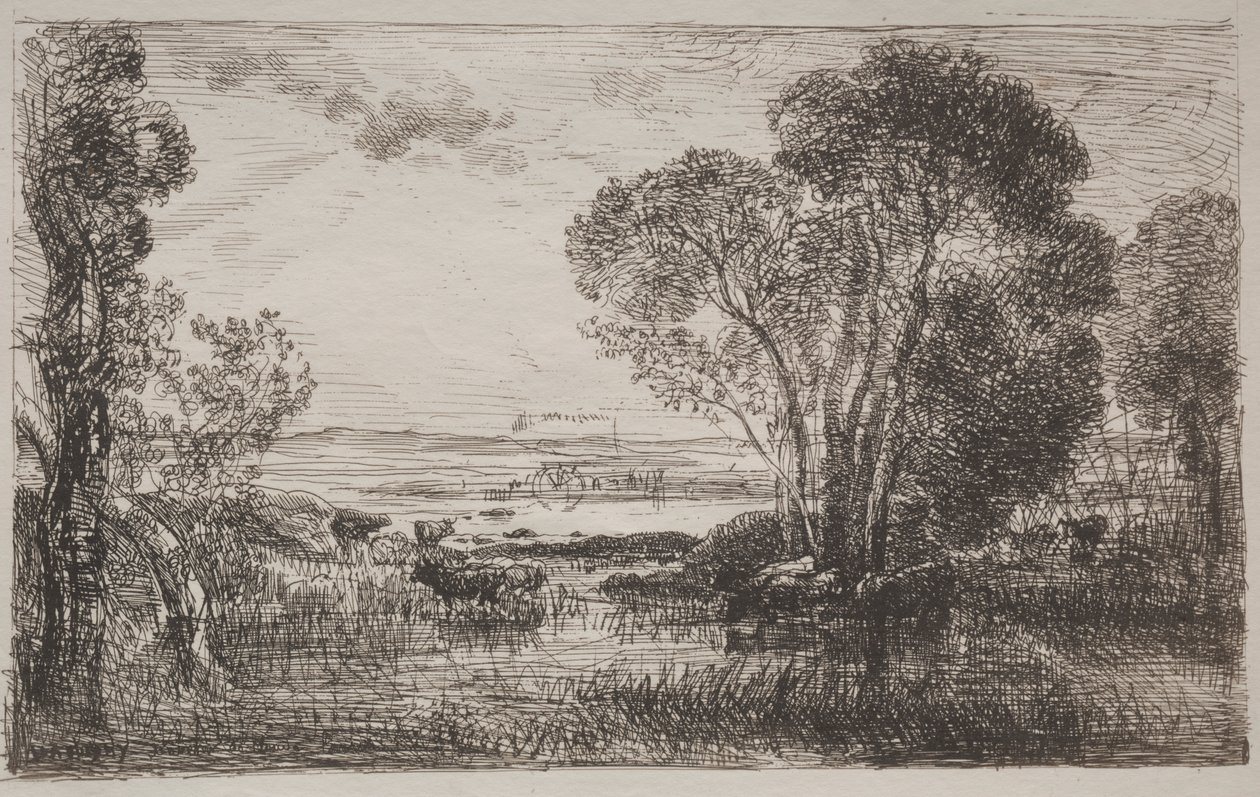 Maszyna hydrauliczna autorstwa Charles Francois Daubigny
