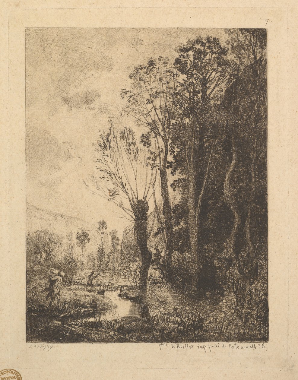 Satyr, 1850. autorstwa Charles Francois Daubigny