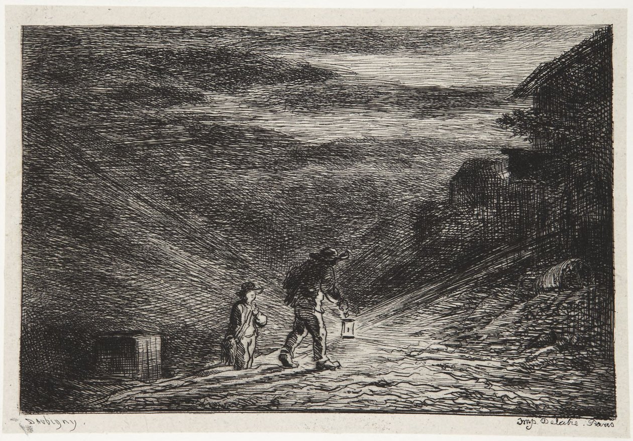 W poszukiwaniu gospody autorstwa Charles Francois Daubigny