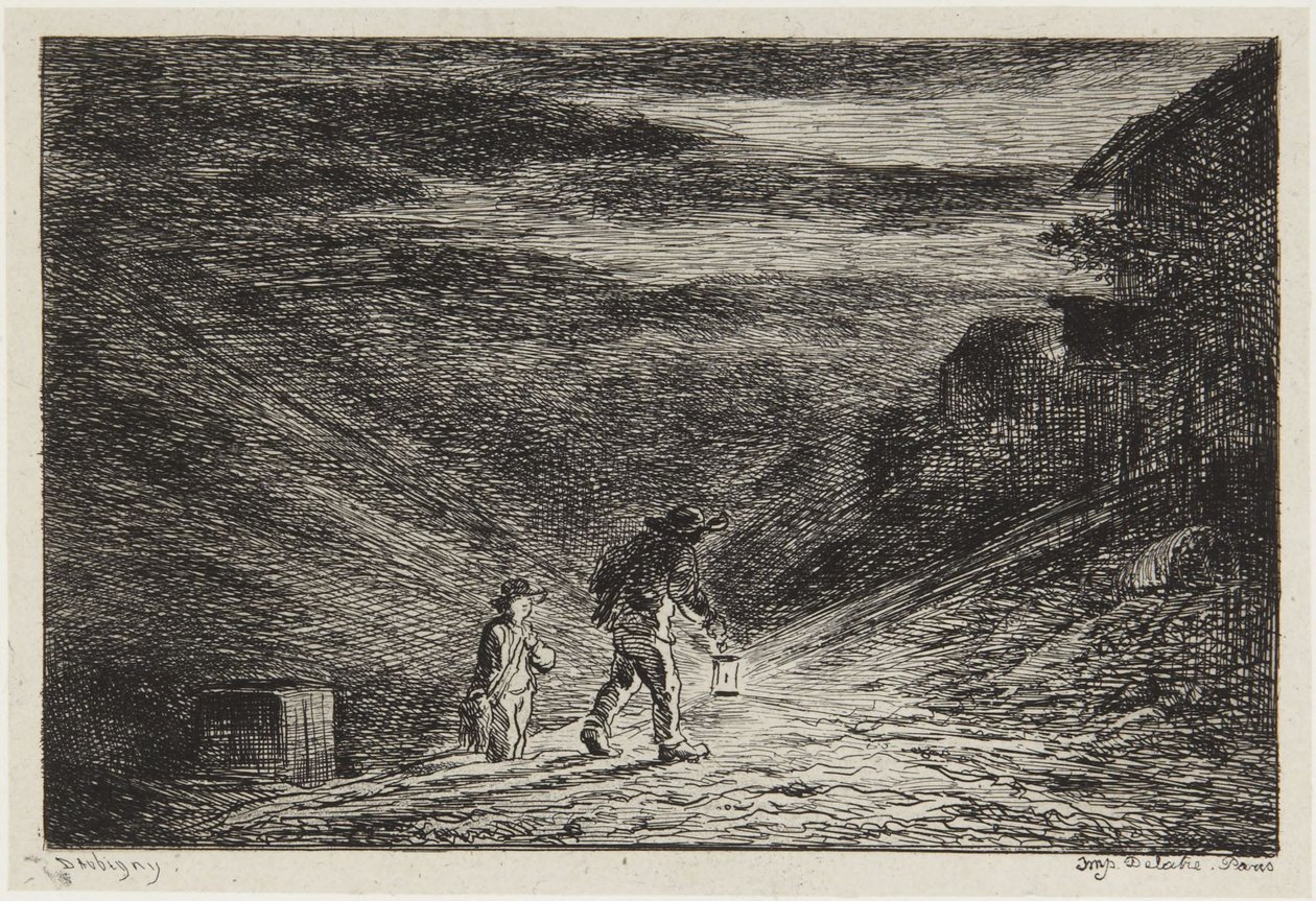 Poszukiwanie gospody autorstwa Charles Francois Daubigny
