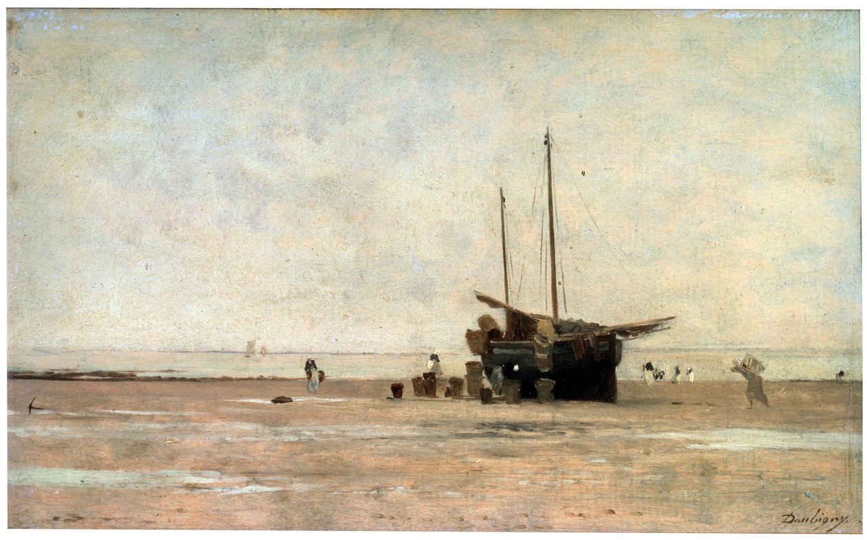 Wybrzeże, koniec lat 60. XIX wieku, początek lat 70. XIX wieku. autorstwa Charles Francois Daubigny
