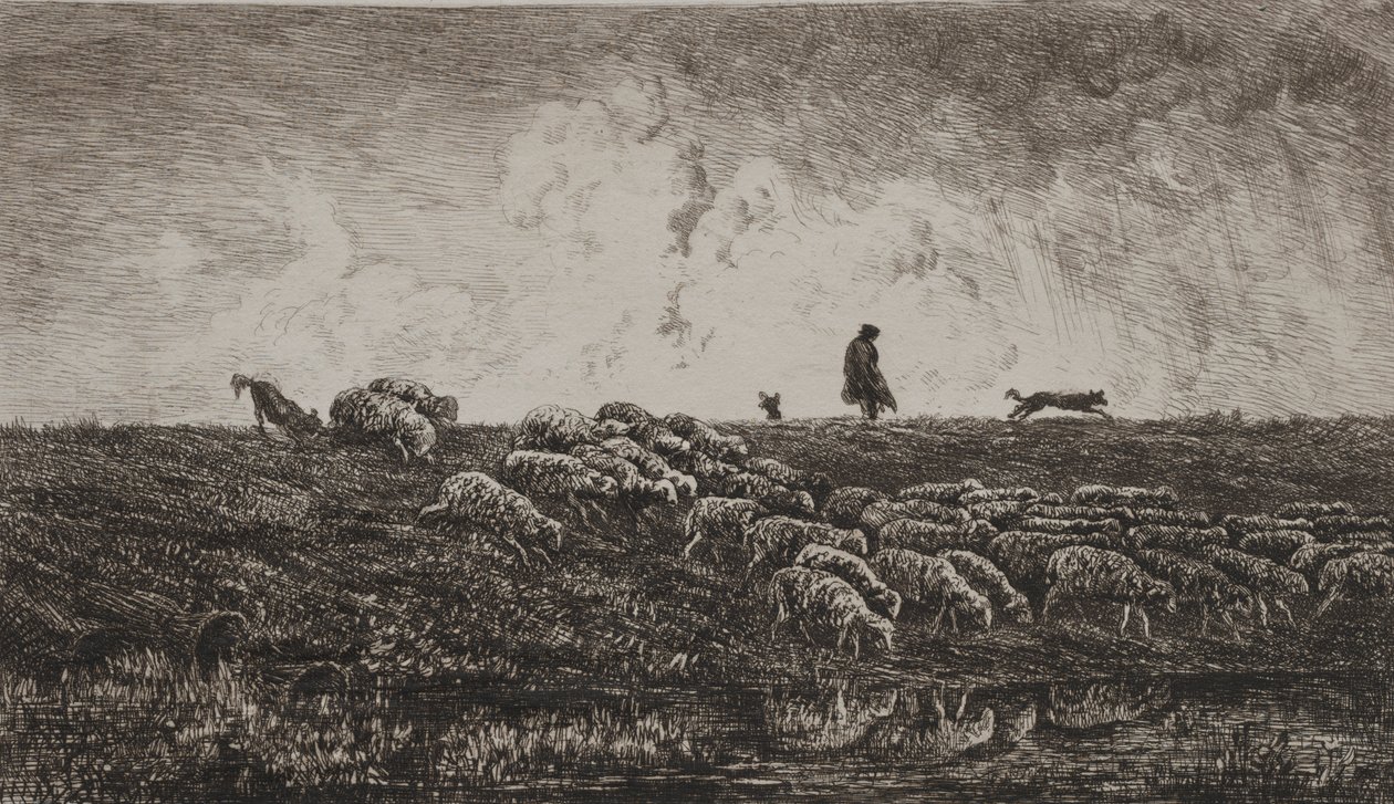 Prysznic autorstwa Charles Francois Daubigny