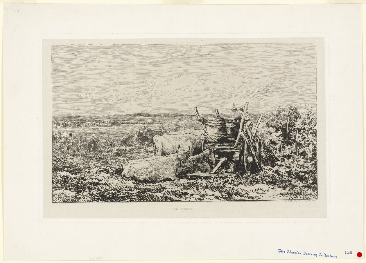 Vintage (pamiątka z Morvan) autorstwa Charles Francois Daubigny
