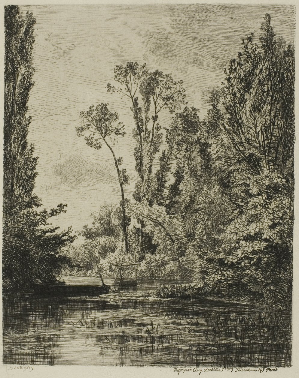 Wyspy Dziewicze w Bezons (Dziura rybacka) autorstwa Charles Francois Daubigny
