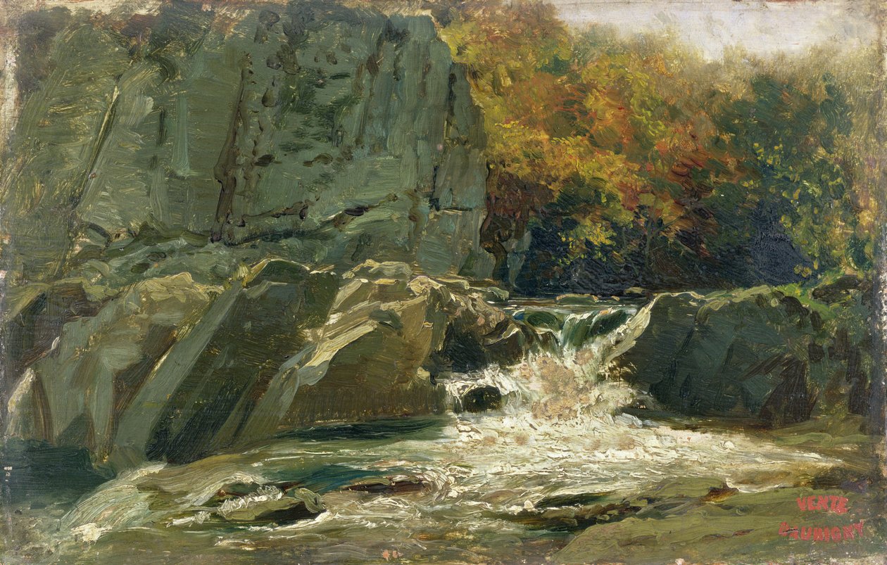 Wodospad autorstwa Charles Francois Daubigny