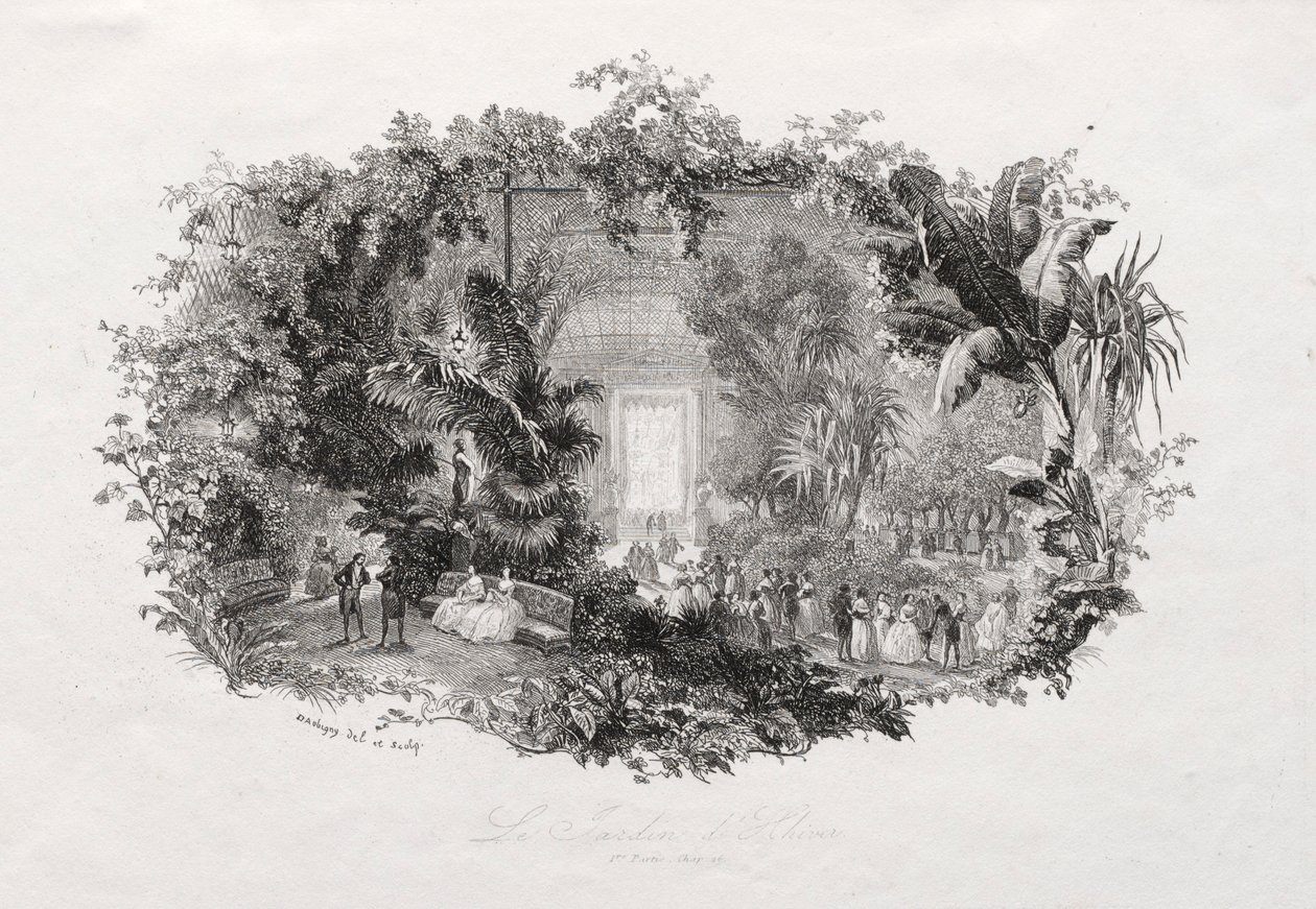 Ogród Zimowy, 1842-1843. autorstwa Charles Francois Daubigny