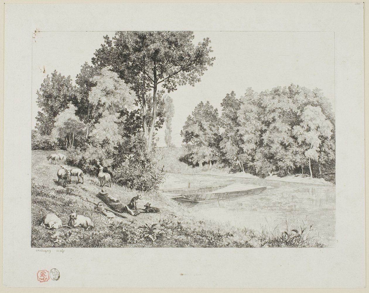 Widok zrobione w Bas-Meudon autorstwa Charles Francois Daubigny