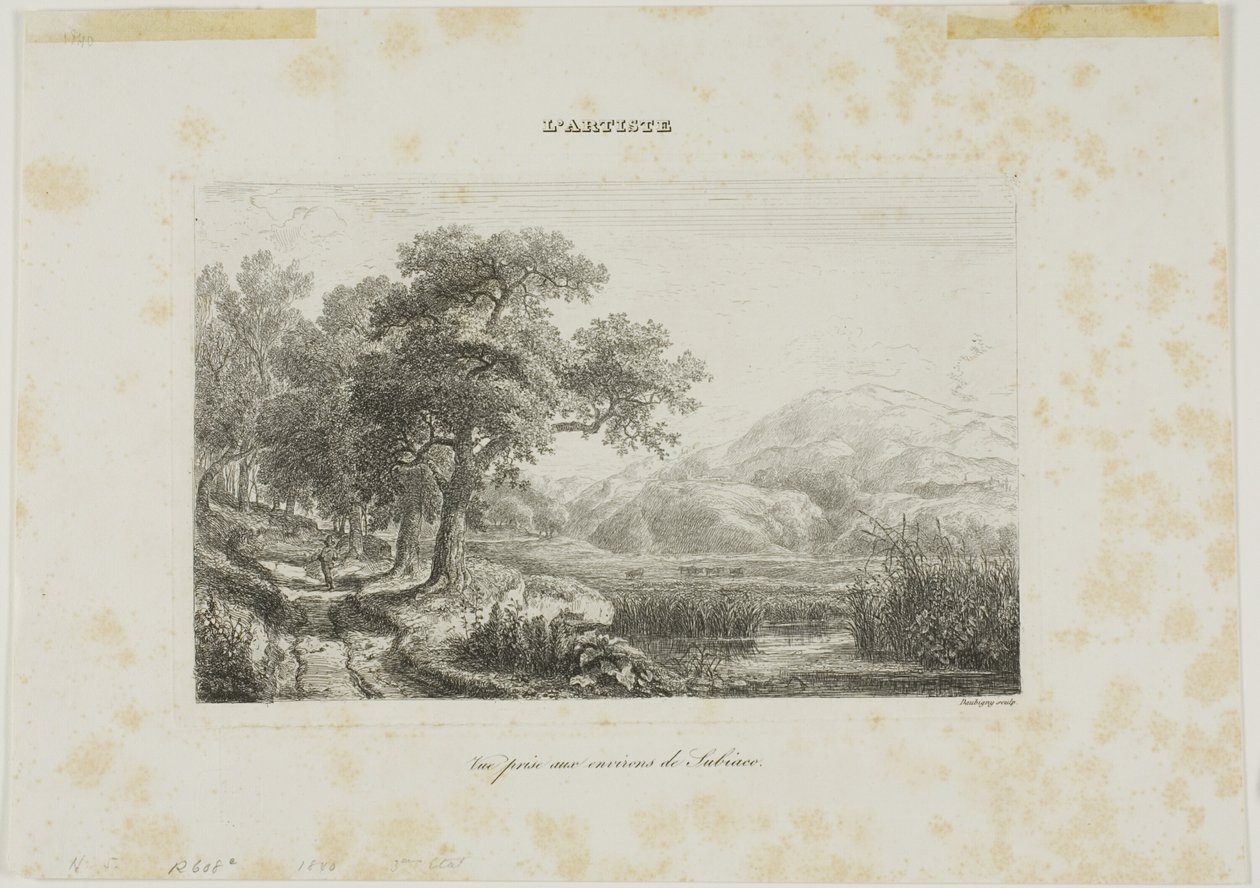 Zobacz zrobione w pobliżu Subiaco autorstwa Charles Francois Daubigny