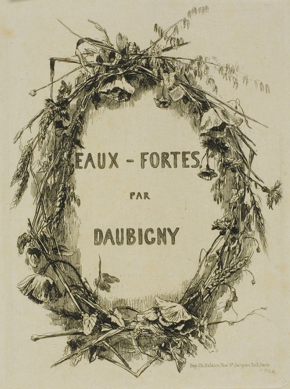 Wieniec z Polnych Kwiatów, Frontyspis autorstwa Charles Francois Daubigny