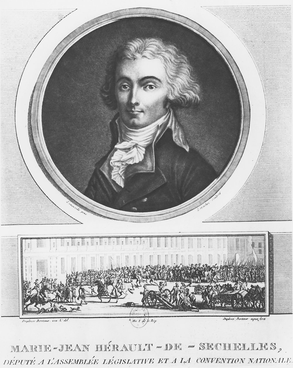 Marie-Jean Hérault de Séchelles autorstwa Charles Francois Gabriel Levachez