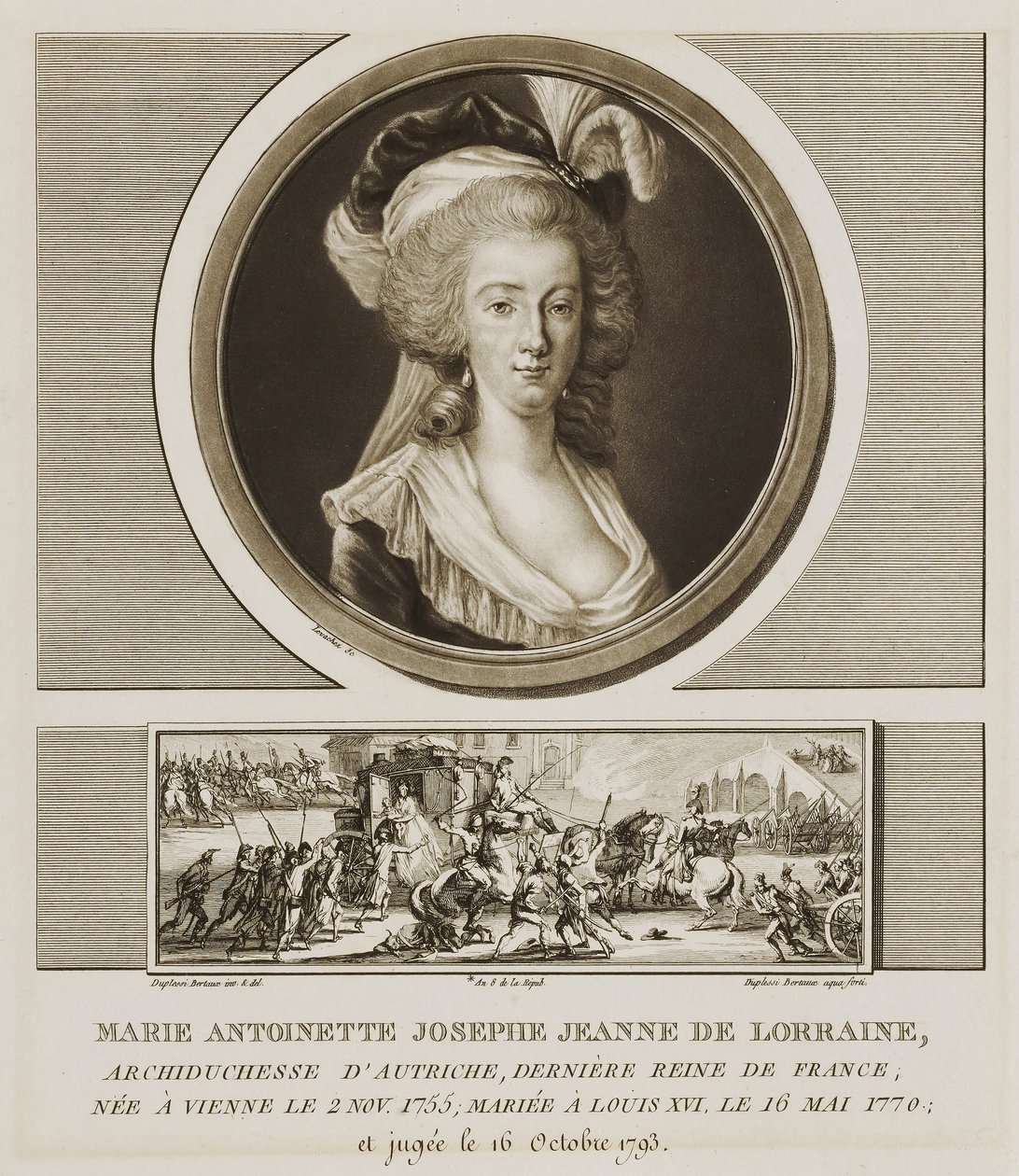 Maria Antonina Josephe Jean de Lorraine autorstwa Charles Francois Gabriel Levachez