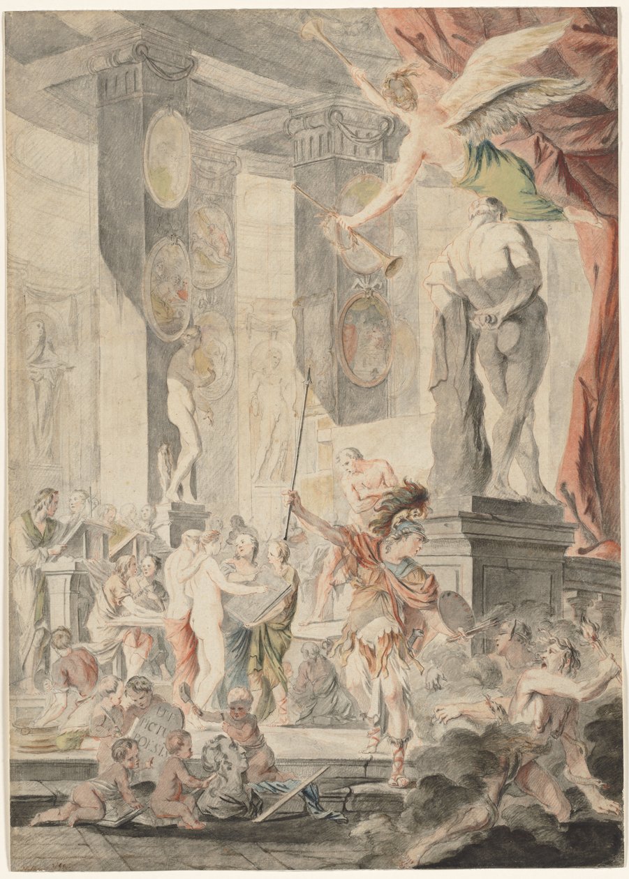 Malarstwo jako poezja, 1745-1746. autorstwa Charles Francois Hutin