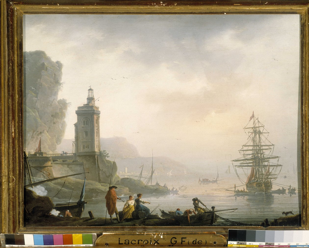 Wybrzeże (olej na płótnie) autorstwa Charles Francois Lacroix de Marseille