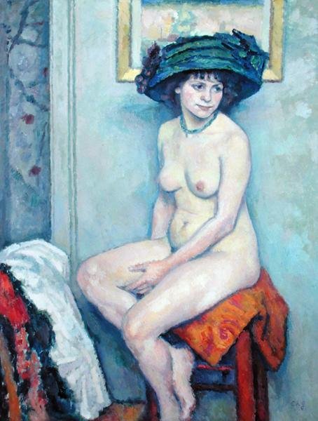 Akt, ok. 1910 (olej na płótnie) autorstwa Charles Francois Prosper Guerin