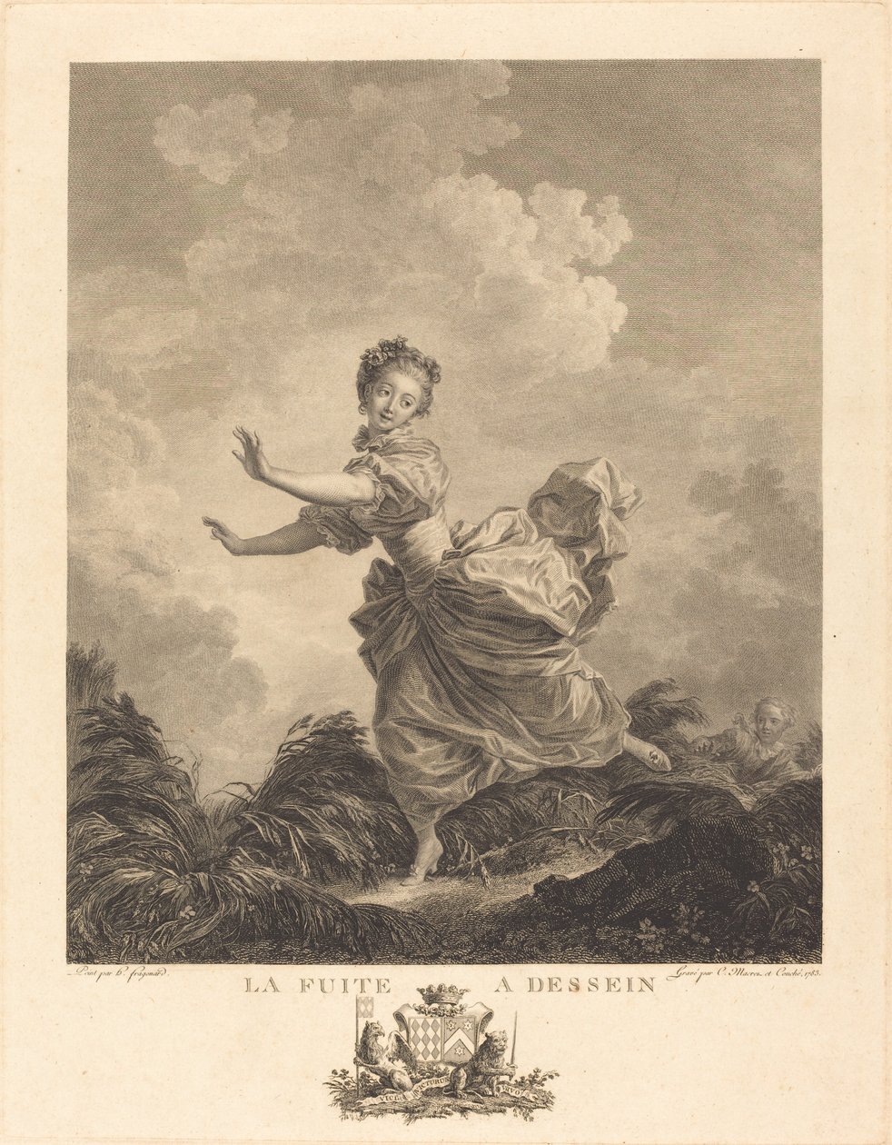 Celowy wyciek autorstwa Charles François Adrien Macret and Jacques Couché after Jean Honoré Fragonard