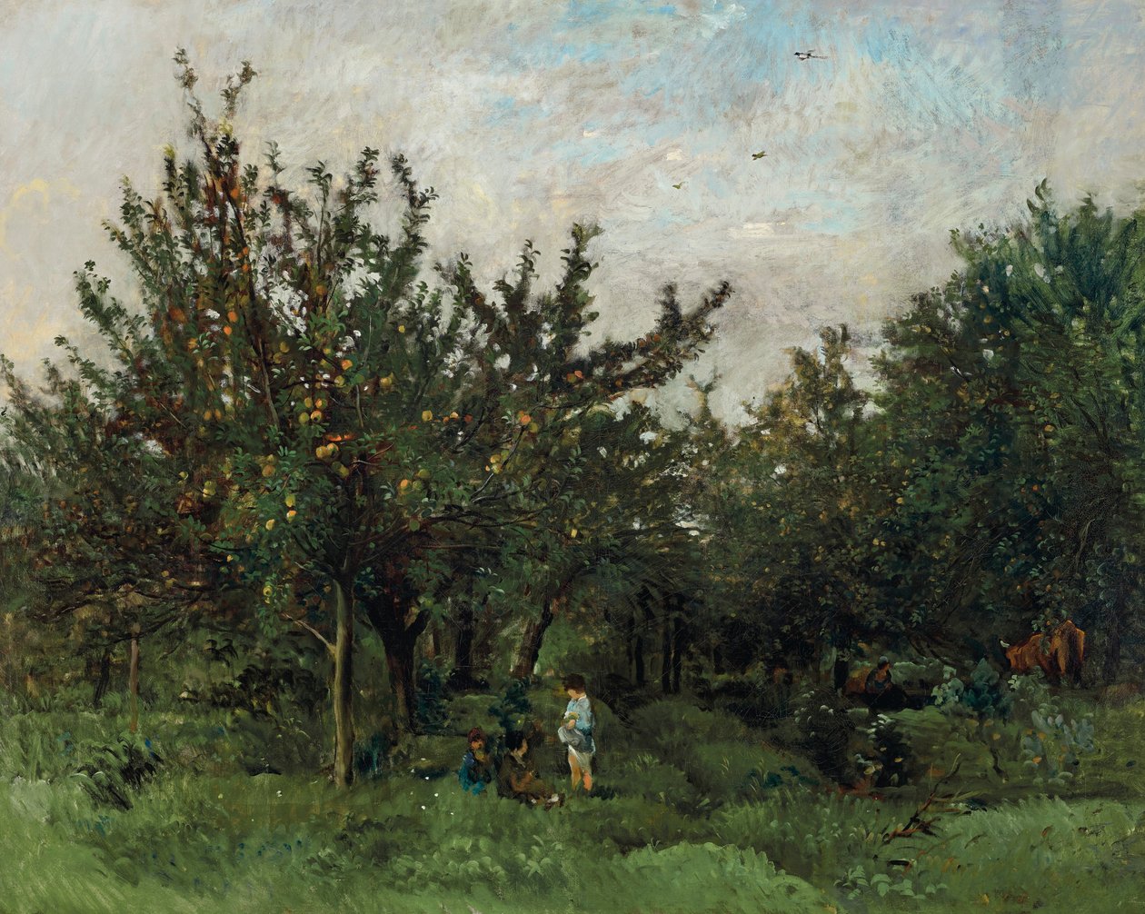 Sad jabłoniowy autorstwa Charles Francois Daubigny