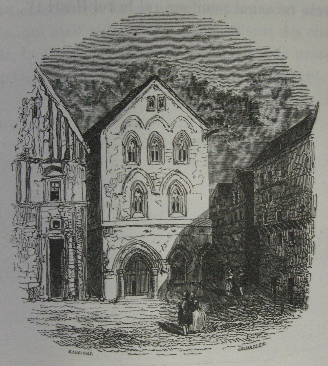 Dom Templariuszy w Louviers. Daubigny  John Quartley. autorstwa Charles Francois Daubigny