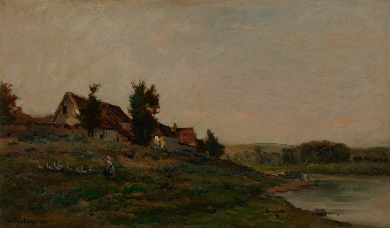 Le Chaumière autorstwa Charles Francois Daubigny