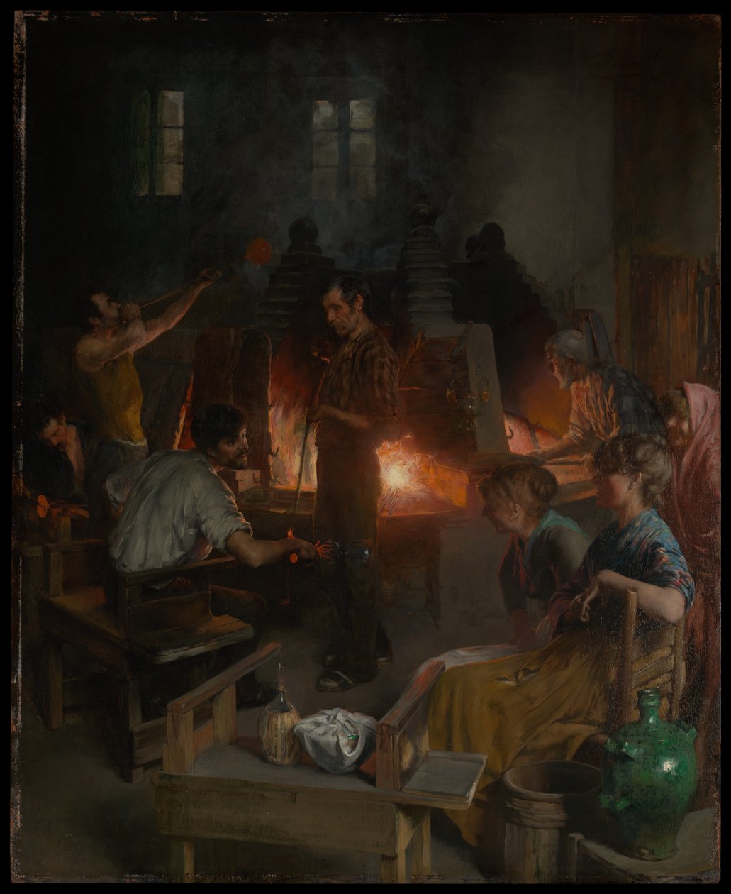 Dmuchacze szkła z Murano autorstwa Charles Frederic Ulrich
