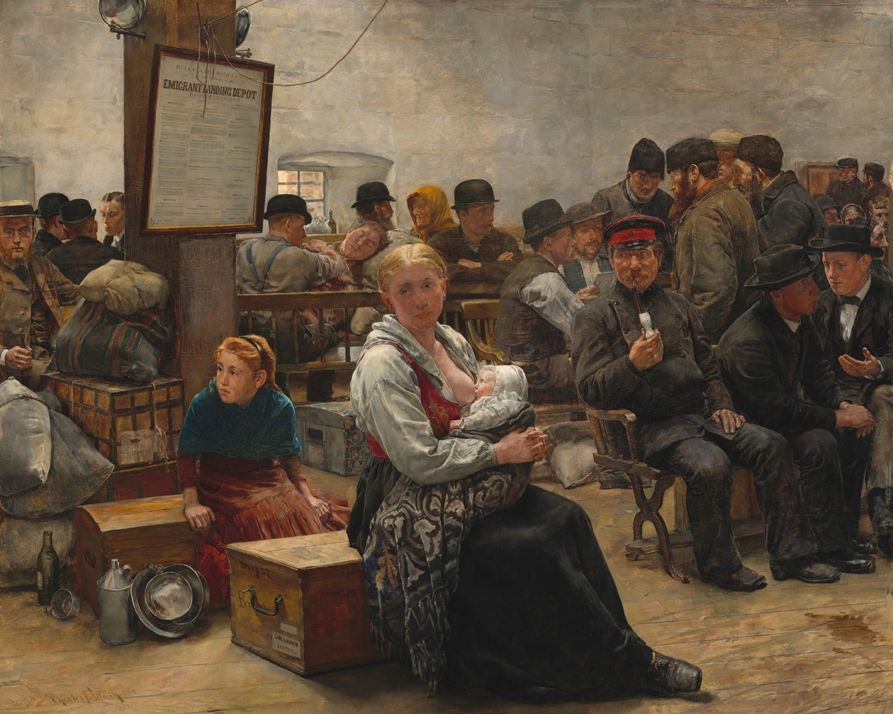 W Ziemi Obiecanej, Ogród Zamkowy, 1884. autorstwa Charles Frederic Ulrich