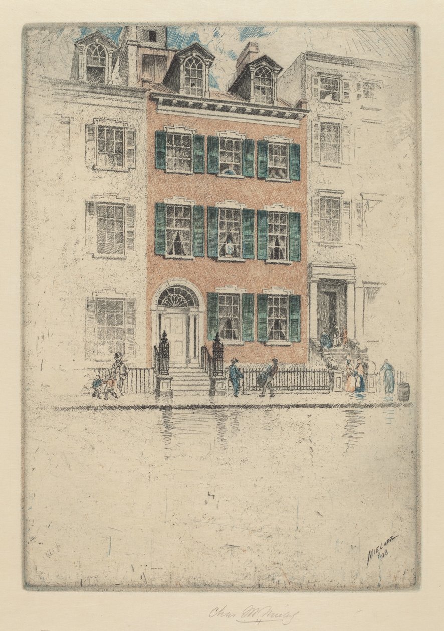 Dom Ericssona, ulica przy plaży autorstwa Charles Frederick William Mielatz