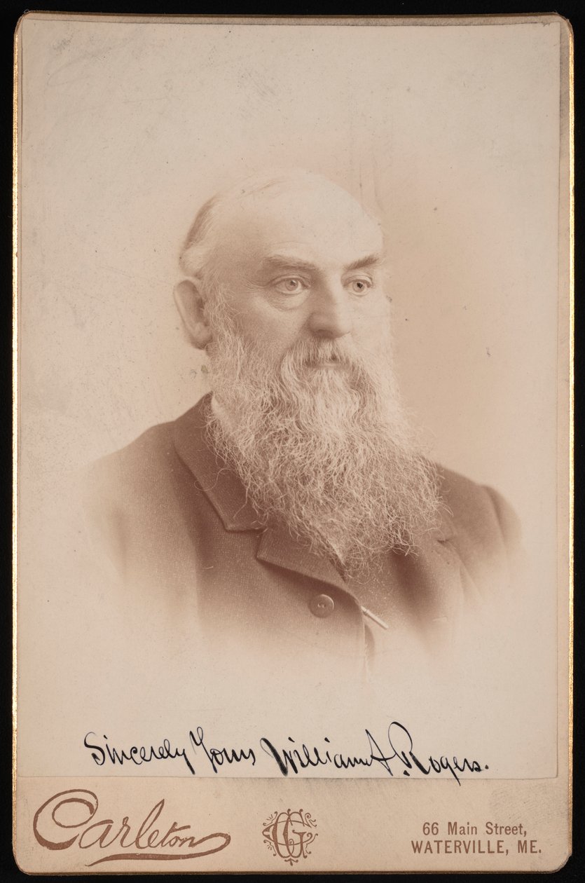 Portret Williama Augustusa Rogersa 1832-1898, przed 1898. autorstwa Charles G Carleton