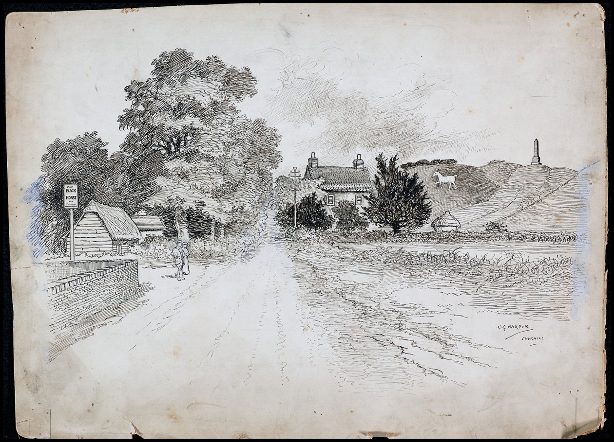 Cherhill, Wiltshire, 1892-1933 autorstwa Charles George Harper
