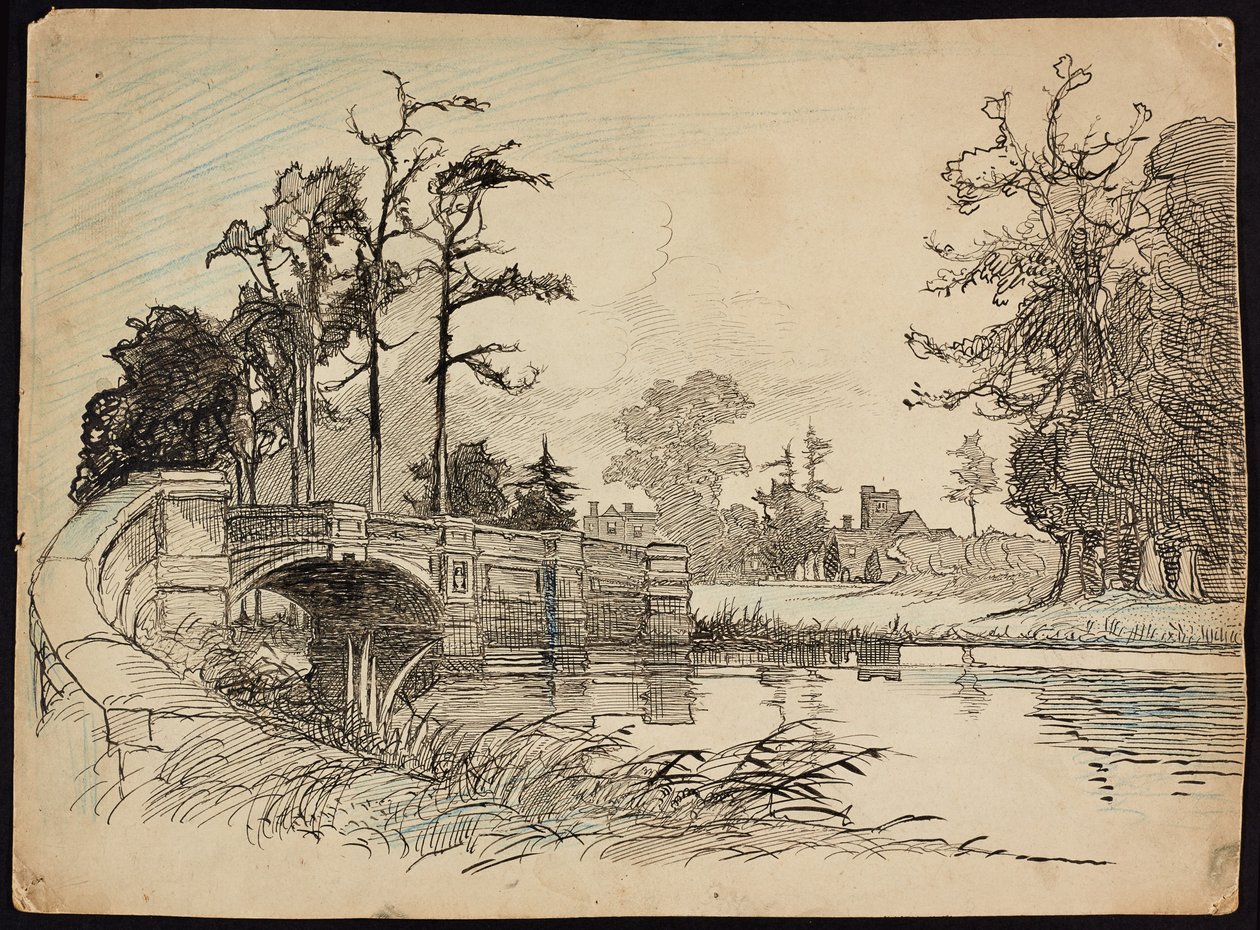 Cranford Park Bridge, Hillingdon, Londyn, 1892-1933 autorstwa Charles George Harper