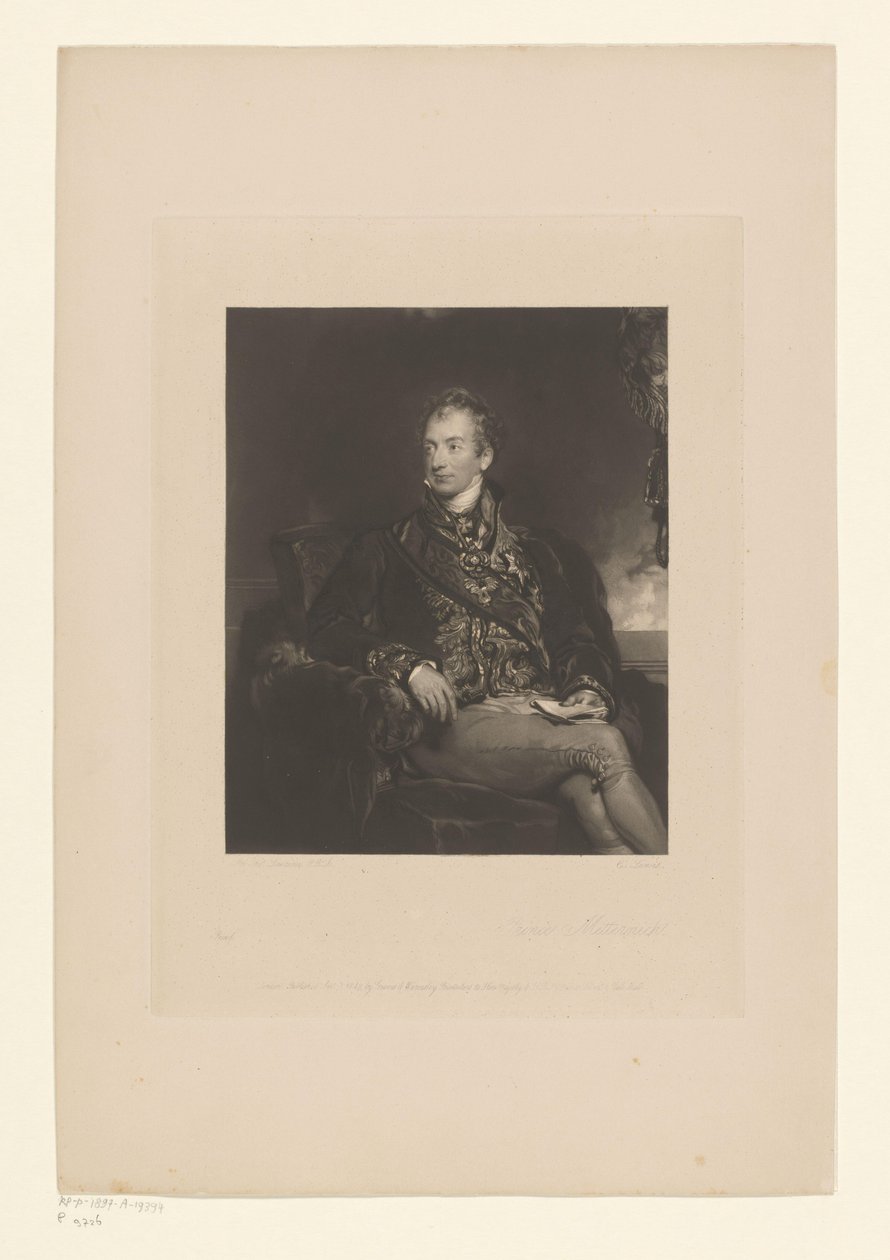 Portret Klemensa autorstwa Metternich Książę Metternich (tytuł na obiekcie) autorstwa Charles George Lewis