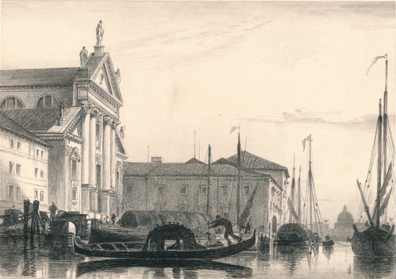 „San Giorgio Maggiore. Światło księżyca”, XIX wiek. autorstwa Charles George Lewis