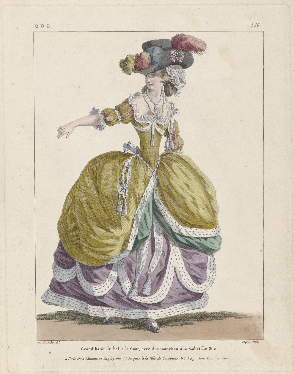 Marie Antoinette, Królowa Mody autorstwa Charles Germain de (after) Saint Aubin