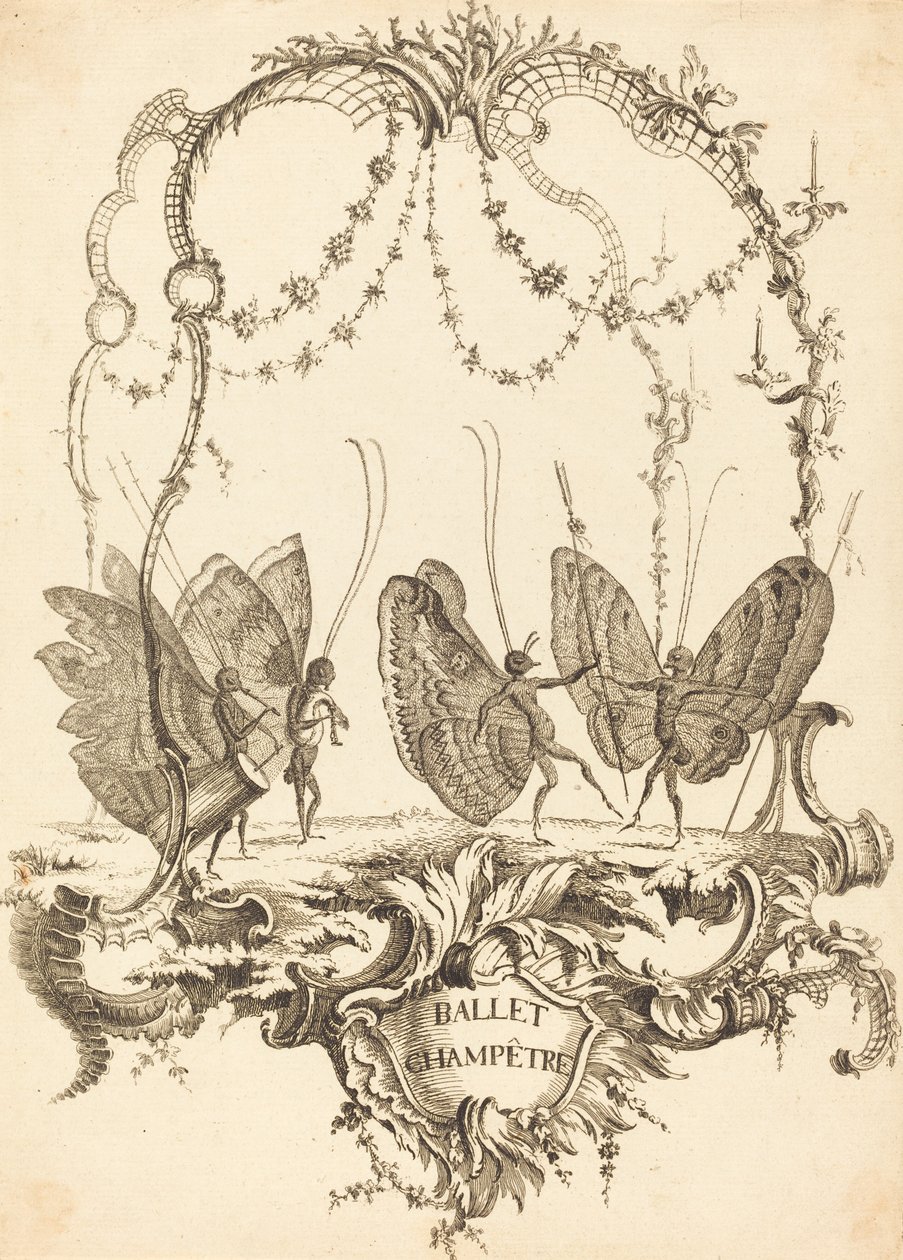 Balet Wiejski autorstwa Charles Germain de Saint Aubin
