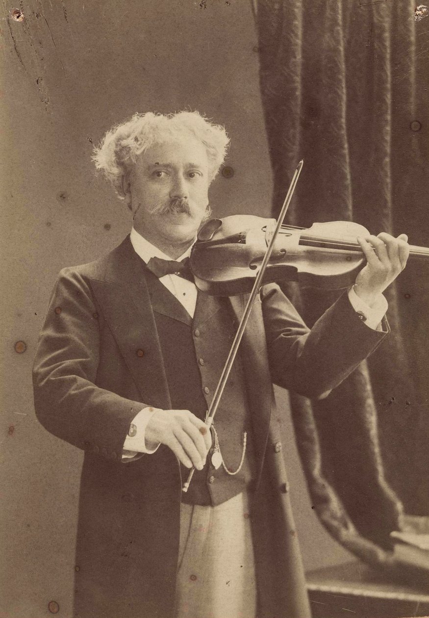 Portret skrzypka i kompozytora Paula de Sarasate 1844-1908, ca. 1890. autorstwa Charles Gerschel