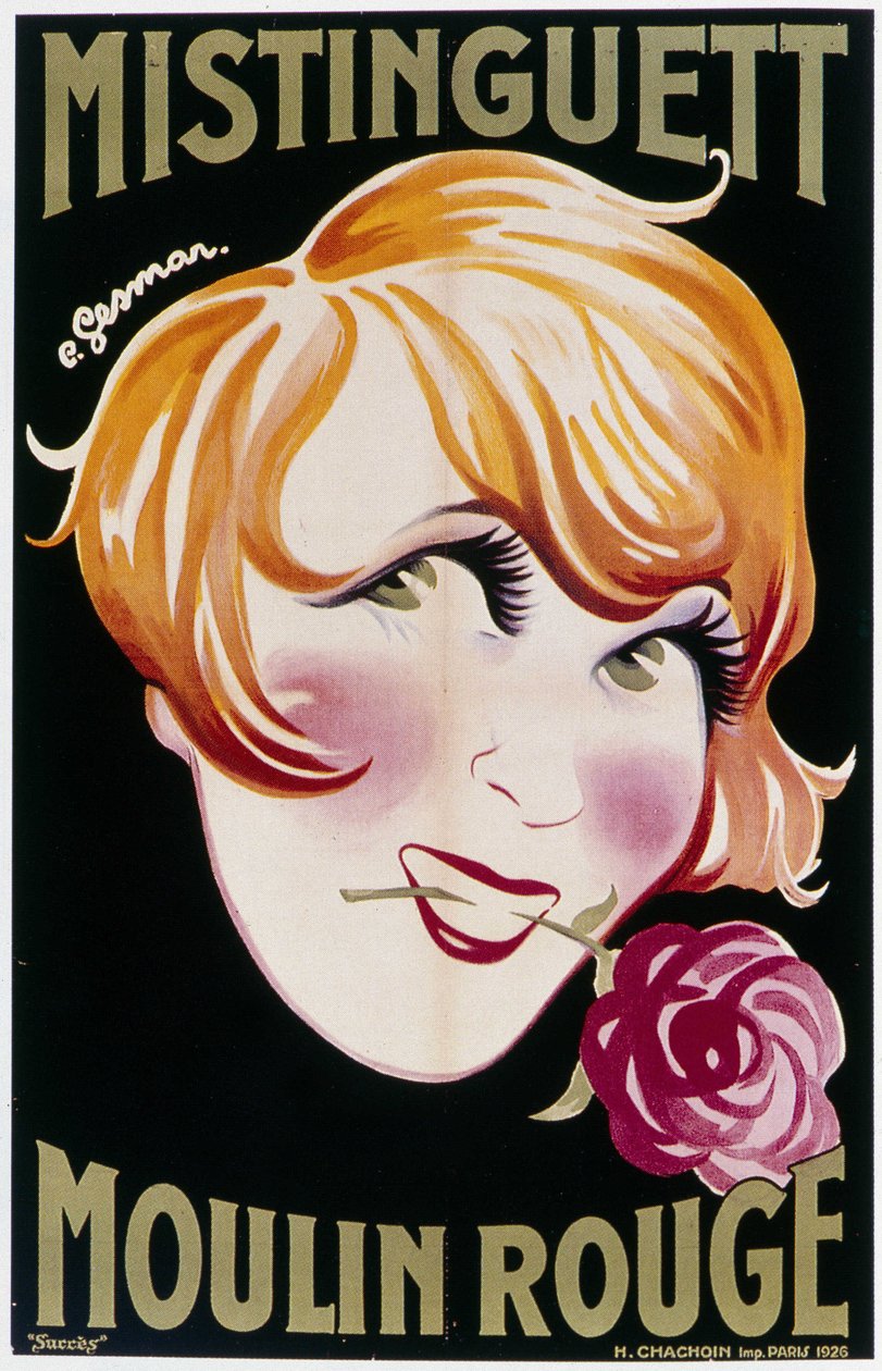 Mistinguett (Mistinguette) w Moulin Rouge autorstwa Charles Gesmar