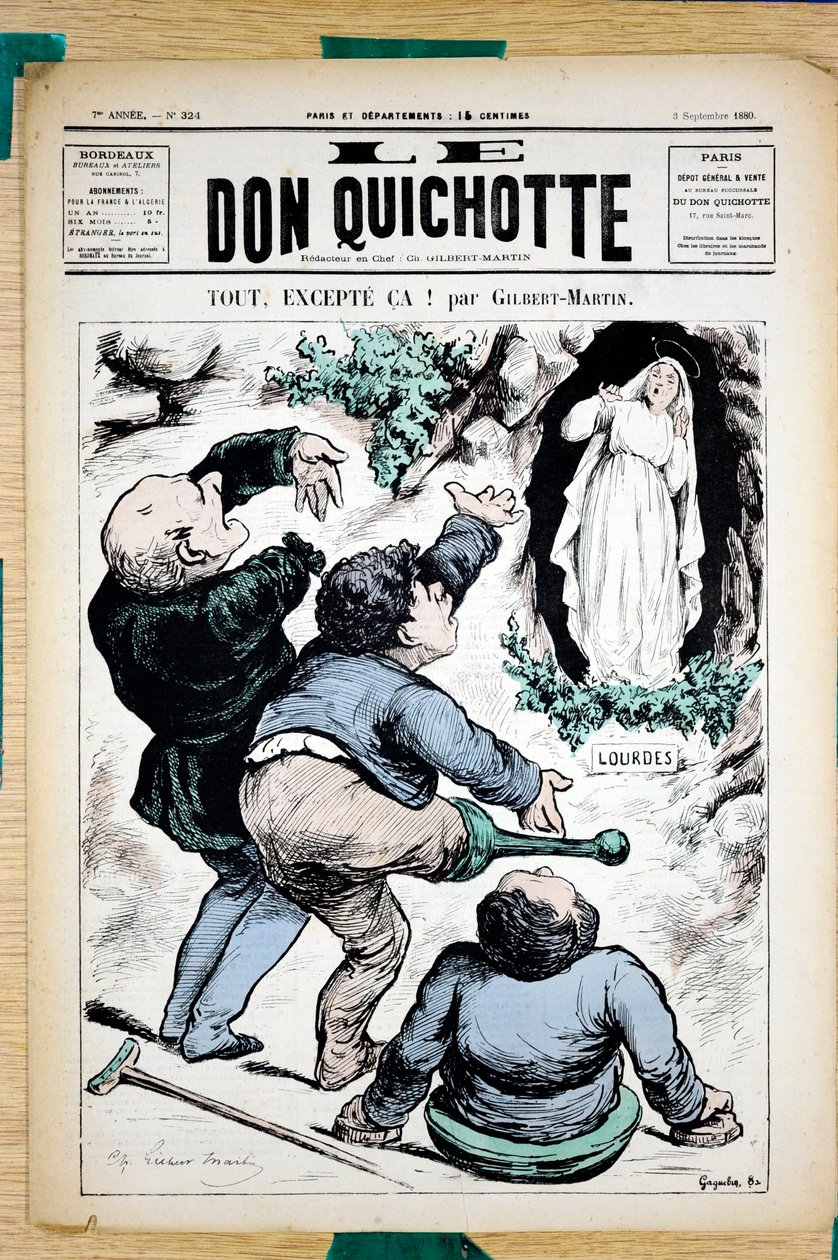 Okładka "Le Don Quixote", numer 324, Satyryczka w kolorach autorstwa Charles Gilbert Martin