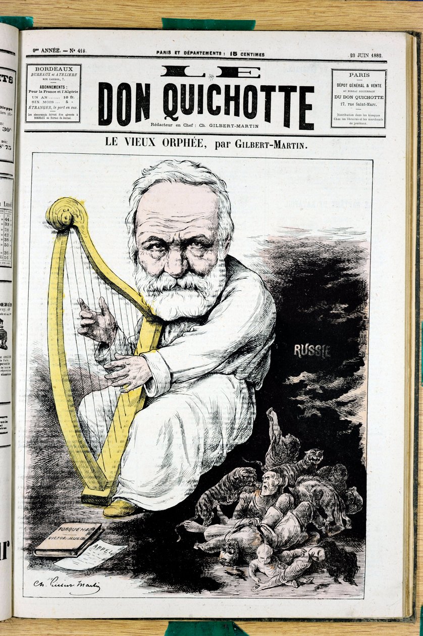 Okładka „Don Kichota”, numer 418, Satyryczna w kolorach autorstwa Charles Gilbert Martin