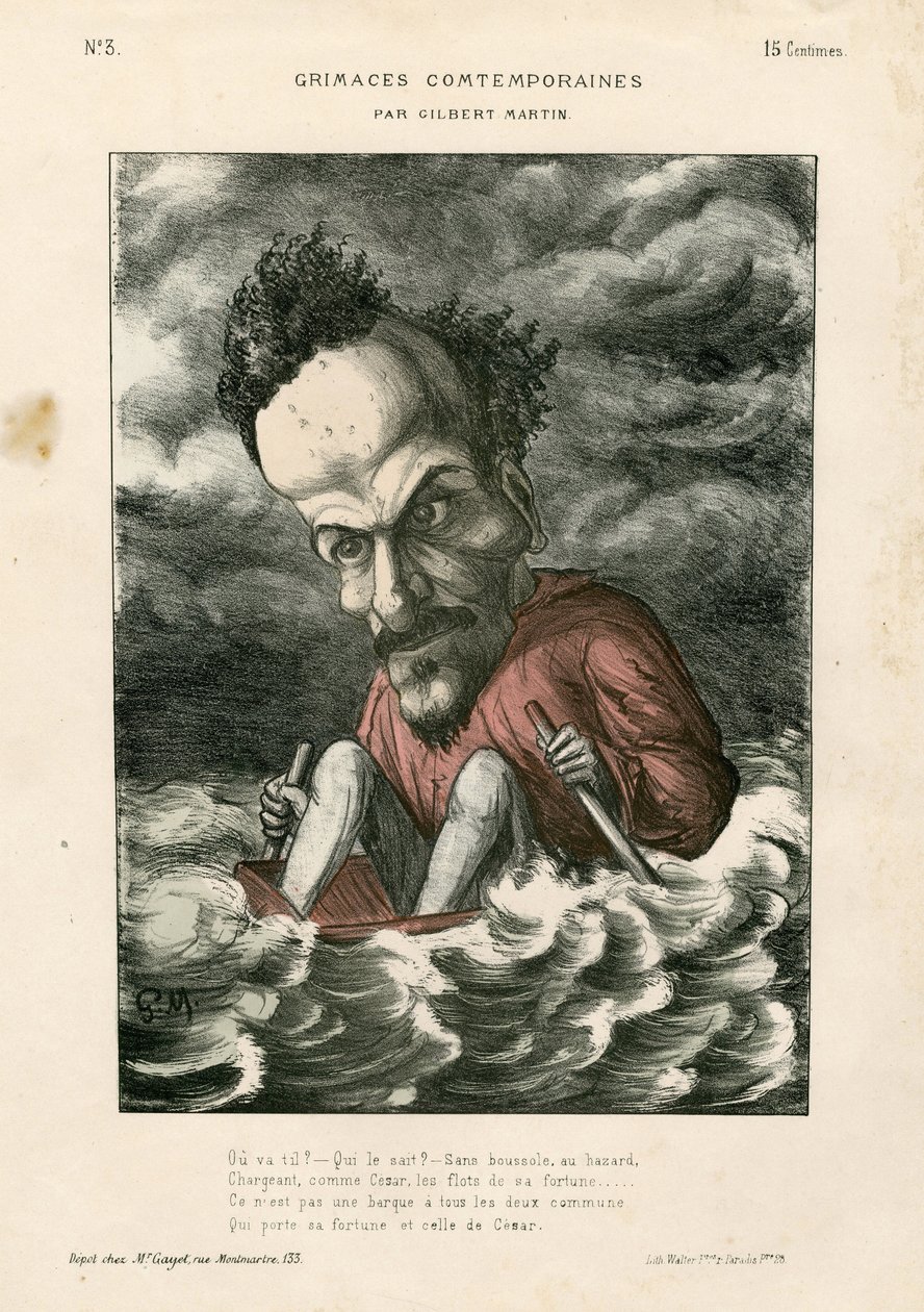 Współczesne grymasy - Ilustracja Charles Gilbert-Martin (1839-1905): Rochefort Henri (1831-1913) - Morze autorstwa Charles Gilbert Martin