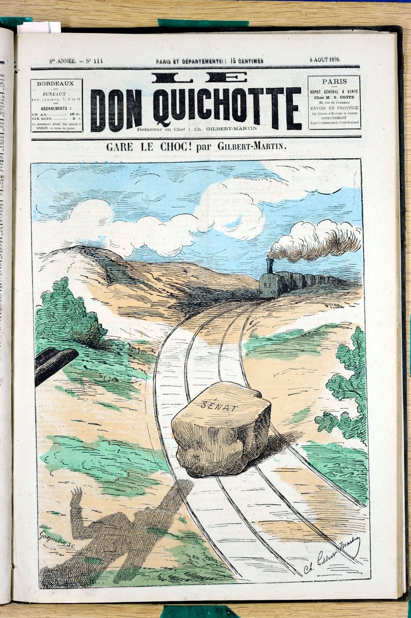 Okładka „Le Don Kichota”, numer 111, Kolor satyryczny autorstwa Charles Gilbert Martin