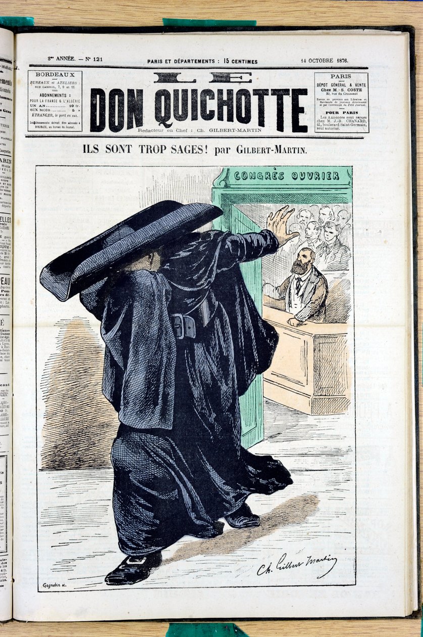 Okładka „Le Don Kichota”, numer 121, Kolor satyryczny autorstwa Charles Gilbert Martin