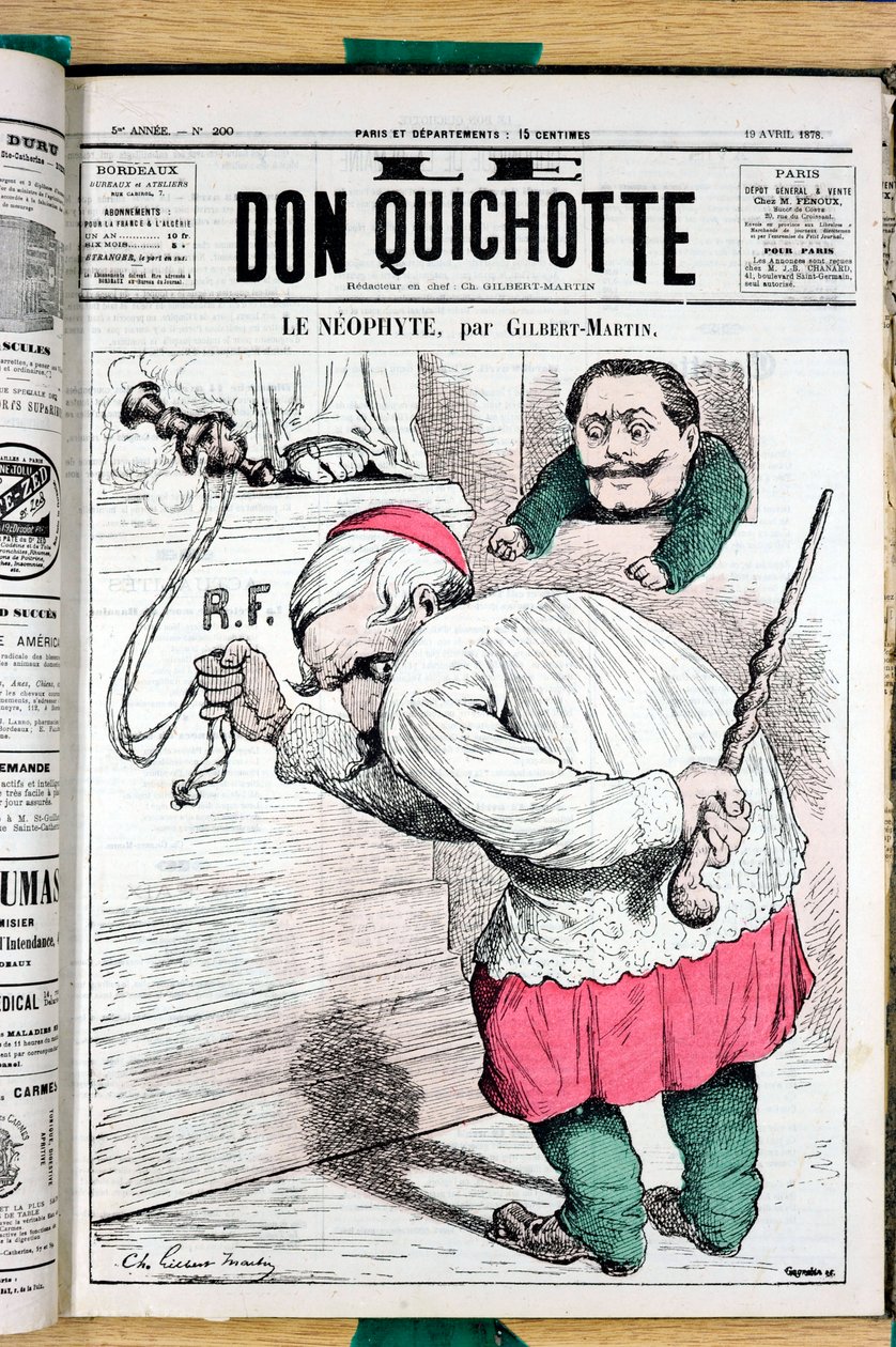 Okładka „Le Don Kichota”, numer 200, Satyryka w kolorach autorstwa Charles Gilbert Martin