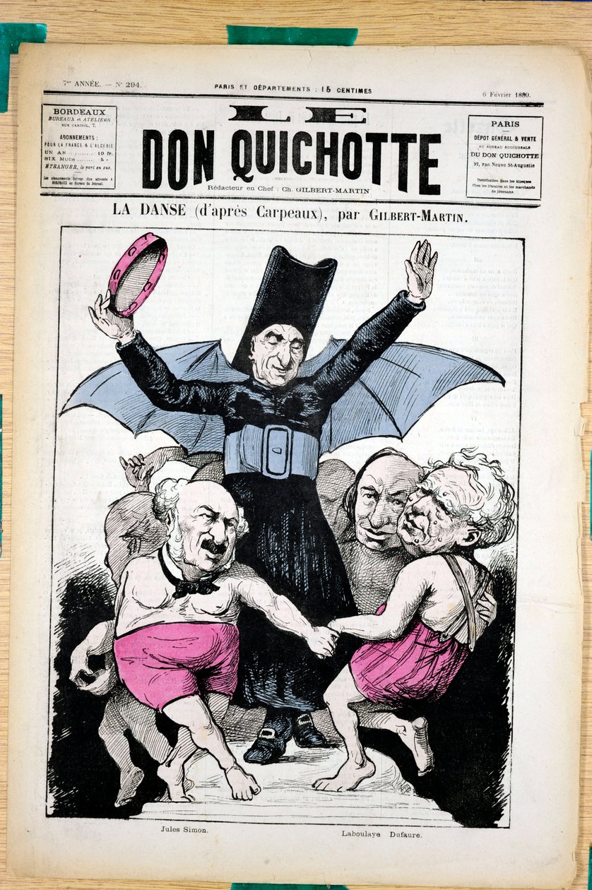 Okładka „”Le Don Kichot”, numer 294, Satyryczna w kolorach autorstwa Charles Gilbert Martin