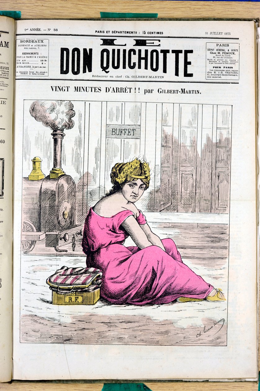 Okładka „Le Don Kichot”, numer 58, Satirique en Couleurs autorstwa Charles Gilbert Martin