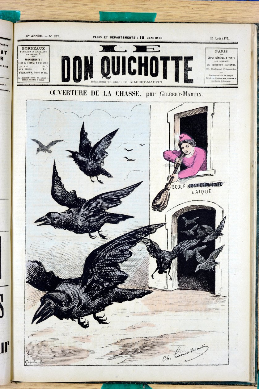 Okładka „Don Kichota”, numer 271, Satirique en Colors autorstwa Charles Gilbert Martin