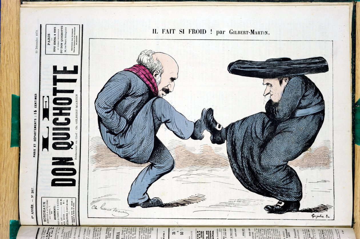 Okładka „Don Kichota”, numer 287, Satirique en Colors autorstwa Charles Gilbert Martin
