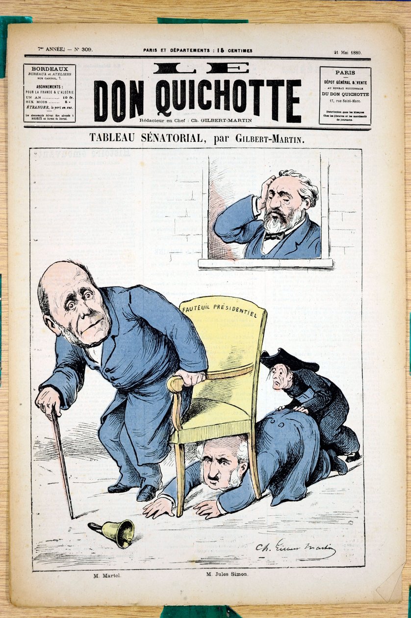 Okładka „Don Kichota”, numer 309, Satirique en Colors autorstwa Charles Gilbert Martin