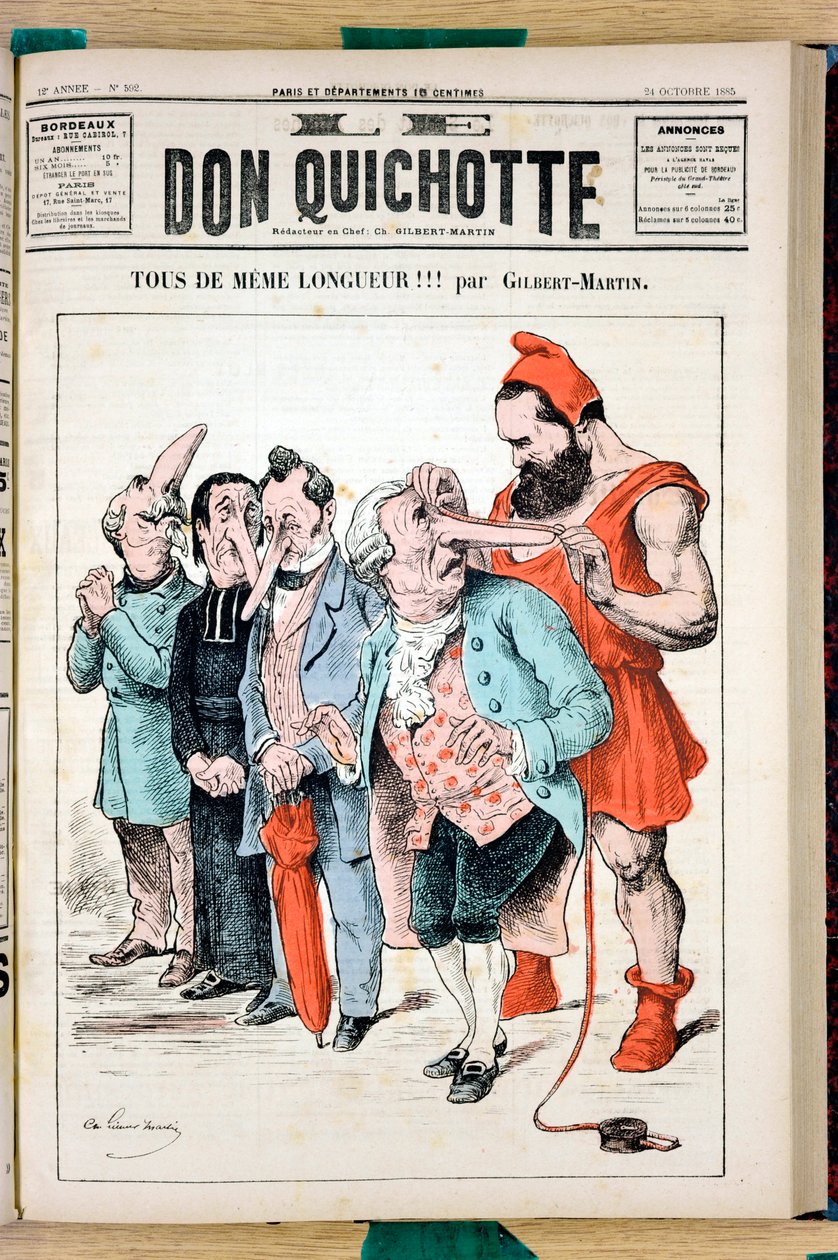 Okładka „Don Kichota”, numer 592, Satyryczne i kolory autorstwa Charles Gilbert Martin