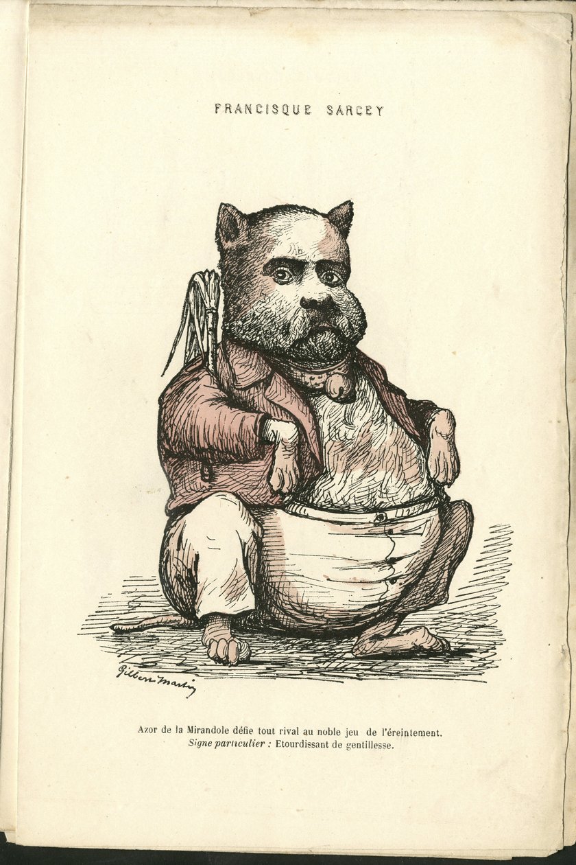 Ilustracja Charlesa Gilberta-Martina (1839-1905) w „” Współczesnych Grymasach”” autorstwa Charles Gilbert Martin