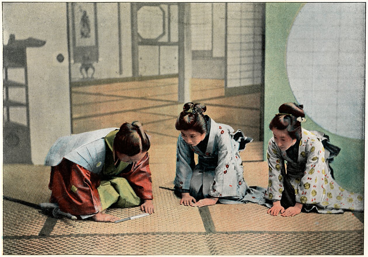 Ceremonia w Japonii, ok. 1890 r. autorstwa Charles Gillot