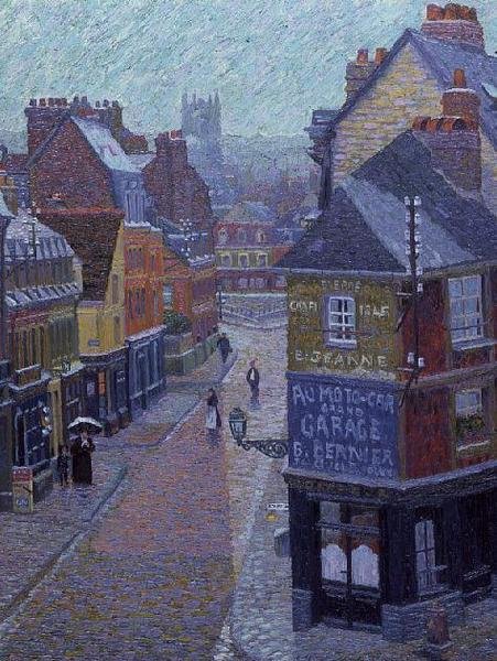 francuskie miasteczko autorstwa Charles Ginner